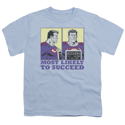Superman - Most Likely - Short Sleeve Youth 18/1 - Light Blue T-shirt