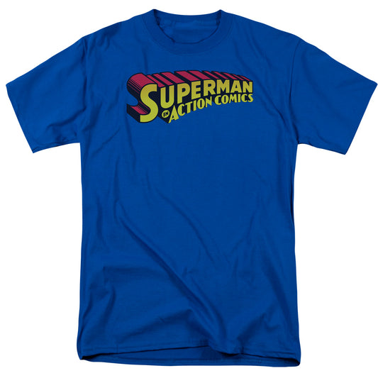 Superman - Superman In - Short Sleeve Adult 18/1 - Royal Blue T-shirt
