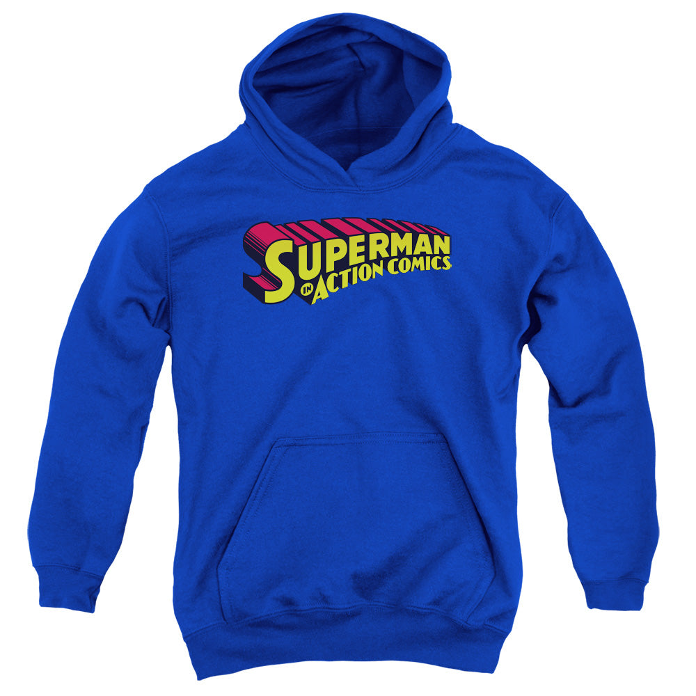 Superman - Superman In - Youth Pull-over Hoodie - Royal Blue