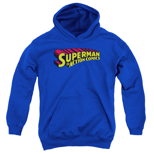 Superman - Superman In - Youth Pull-over Hoodie - Royal Blue