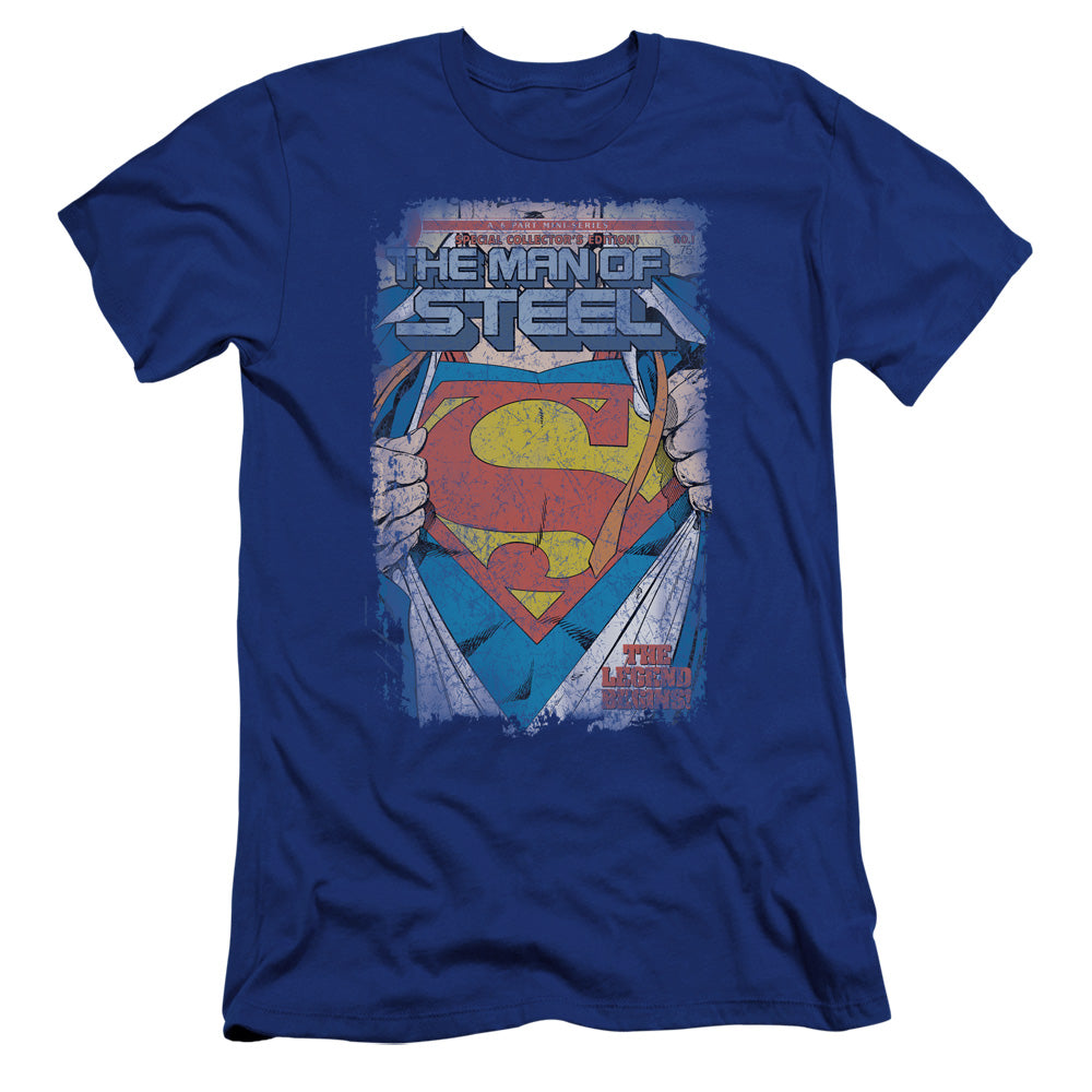 Superman - Legendary-premuim Canvas Adult Slim Fit 30/1 - Royal Blue