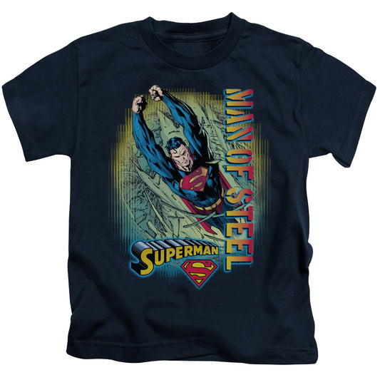 SUPERMAN BREAKTHROUGH - S/S JUVENILE 18/1 - NAVY - T-Shirt