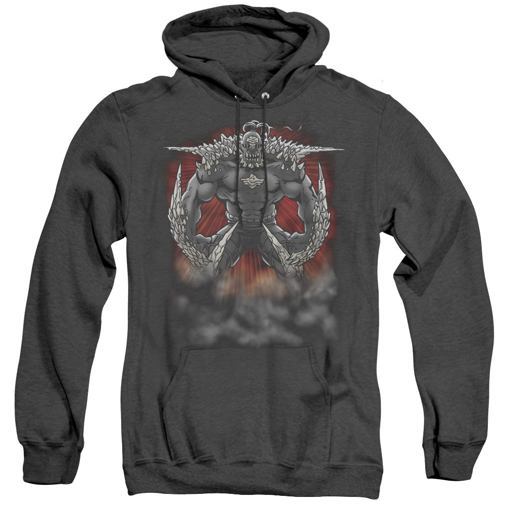 Superman - Doomsday Dust - Adult Heather Hoodie - Black