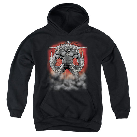 Superman Doomsday Dust-youth Pull-over Hoodie - Black