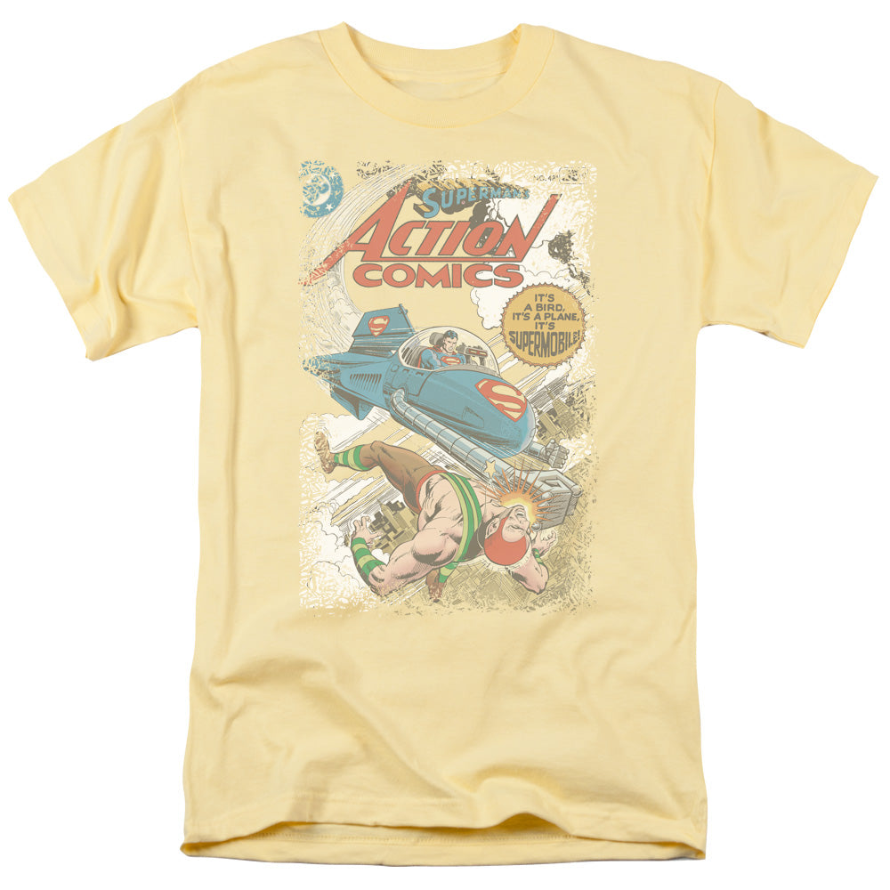 Superman - Action #481 Cover - Short Sleeve Adult 18/1 - Banana T-shirt