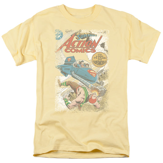 Superman - Action #481 Cover - Short Sleeve Adult 18/1 - Banana T-shirt