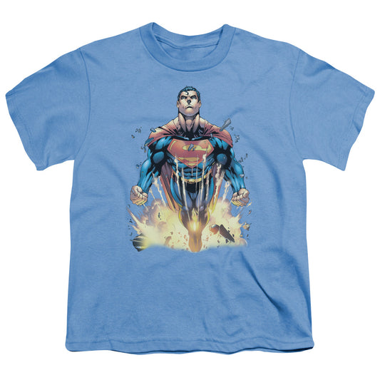 Superman - #224 Cover - Short Sleeve Youth 18/1 - Carolina Blue T-shirt