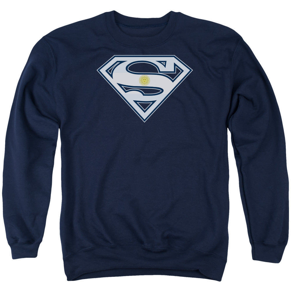 Superman - Argentinian Shield - Adult Crewneck Sweatshirt - Navy