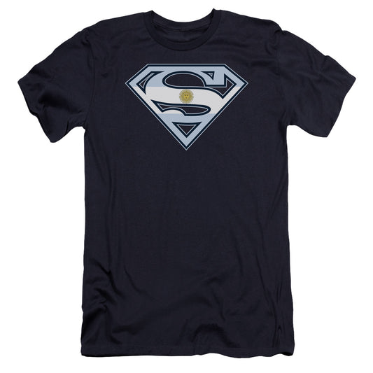 Superman - Argentinian Shield-premuim Canvas Adult Slim Fit 30/1 - Navy