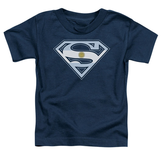 Superman - Argentinian Shield - Short Sleeve Toddler Tee - Navy T-shirt
