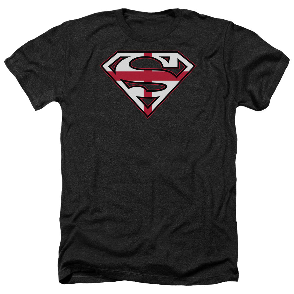 Superman - English Shield - Adult Heather-black