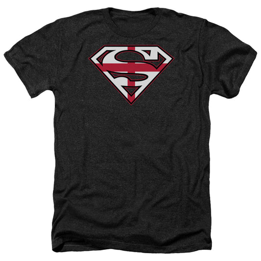 Superman - English Shield - Adult Heather-black