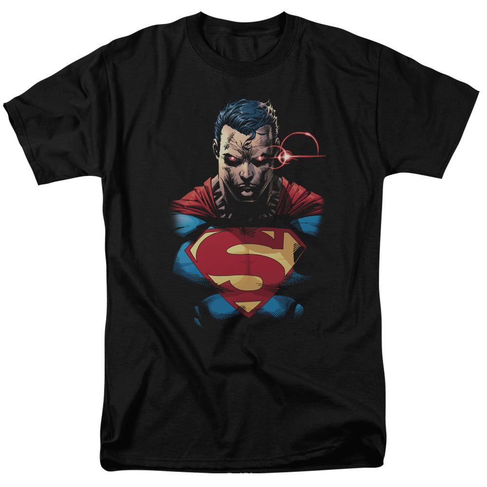 Superman - Displeased - Short Sleeve Adult 18/1 - Black T-shirt