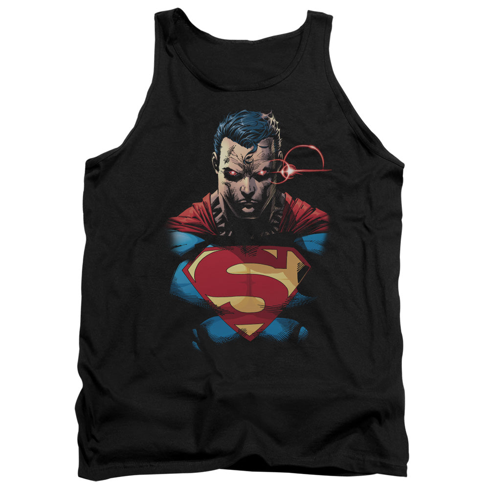 Superman - Displeased - Adult Tank - Black
