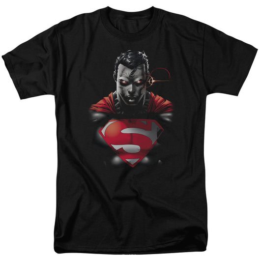 Superman - Heat Vision Charged - Short Sleeve Adult 18/1 - Black T-shirt
