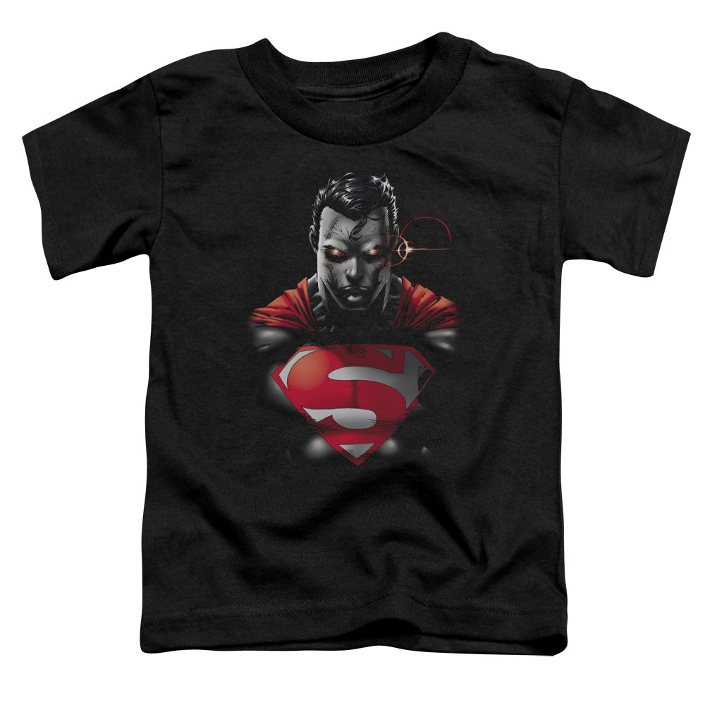 Superman - Heat Vision Charged - Short Sleeve Toddler Tee - Black T-shirt