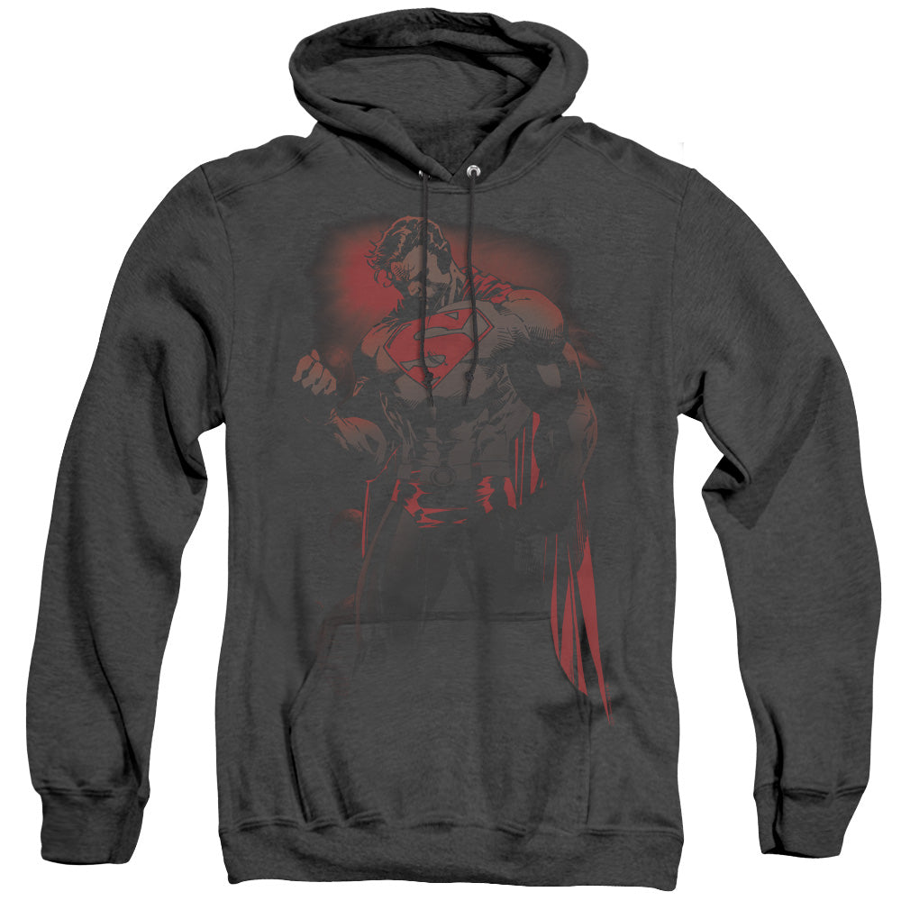 Superman - Red Son - Adult Heather Hoodie - Black