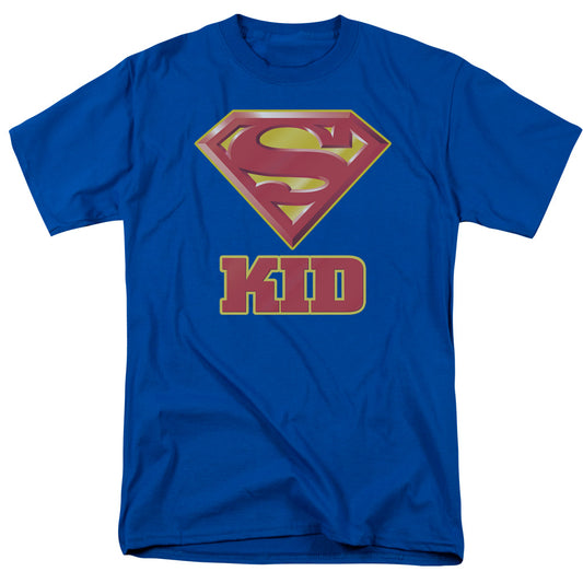 Superman - Super Kid - Short Sleeve Adult 18/1 - Royal Blue T-shirt