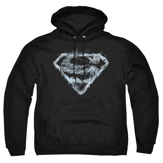 Superman - Smoking Shield - Adult Pull-over Hoodie - Black