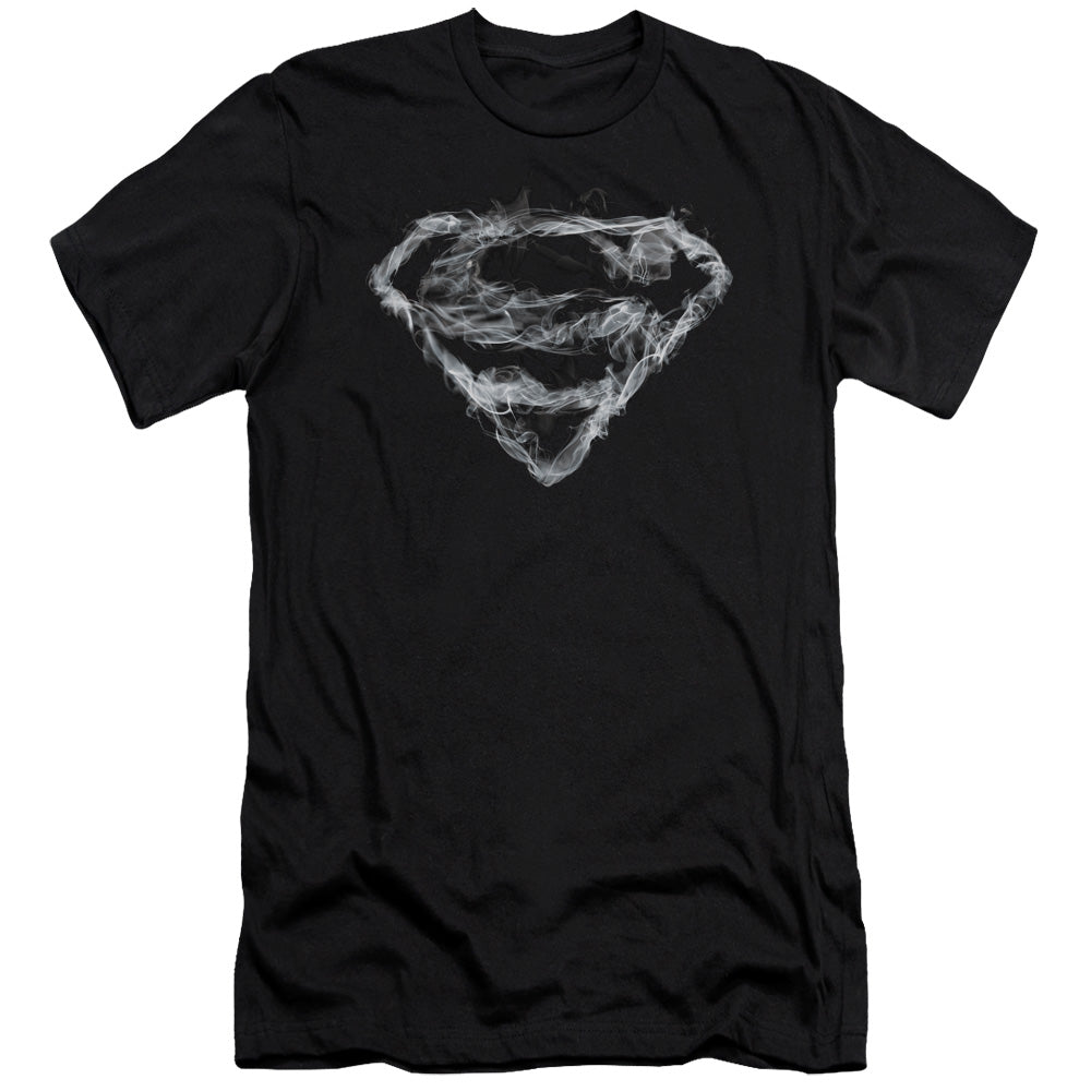 SUPERMAN SMOKING SHIELD - S/S ADULT 30/1 - BLACK T-Shirt