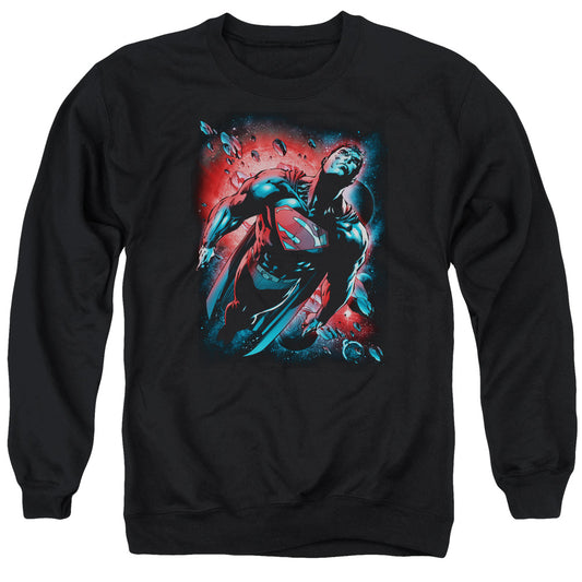 Superman - Red Sun - Adult Crewneck Sweatshirt - Black