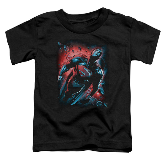 Superman - Red Sun - Short Sleeve Toddler Tee - Black T-shirt