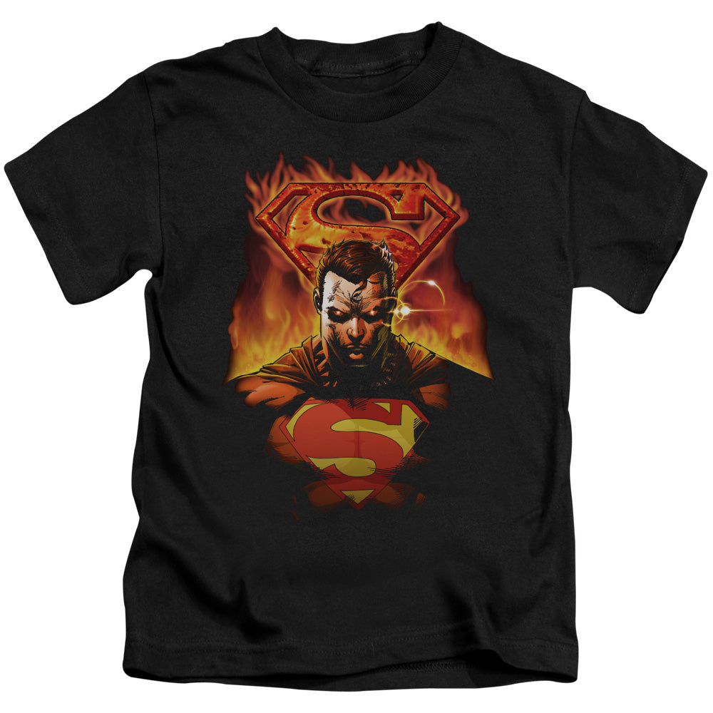 SUPERMAN MAN ON FIRE - S/S JUVENILE 18/1 - BLACK - T-Shirt