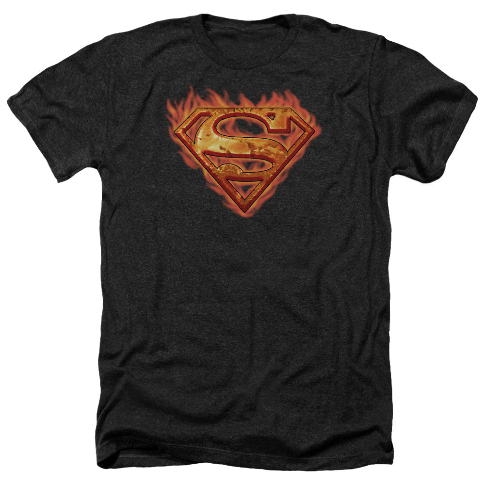Superman - Hot Metal - Adult Heather-black