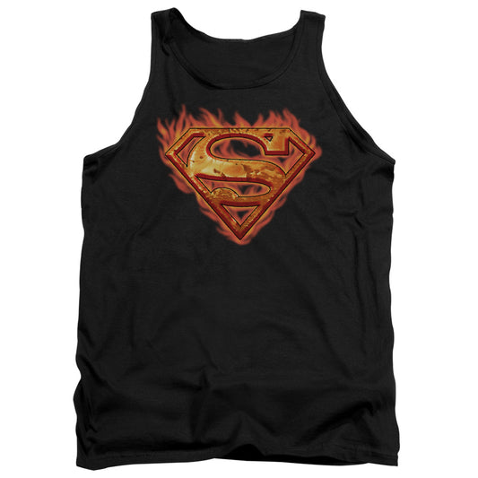 Superman - Hot Metal - Adult Tank - Black