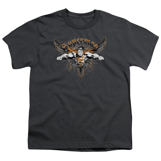 SUPERMAN TAKE WING - S/S YOUTH 18/1 - CHARCOAL T-Shirt