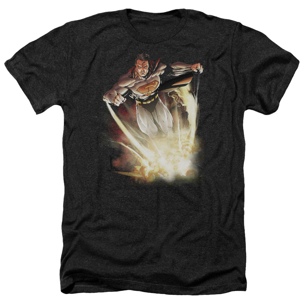 Superman - Explosive - Adult Heather-black