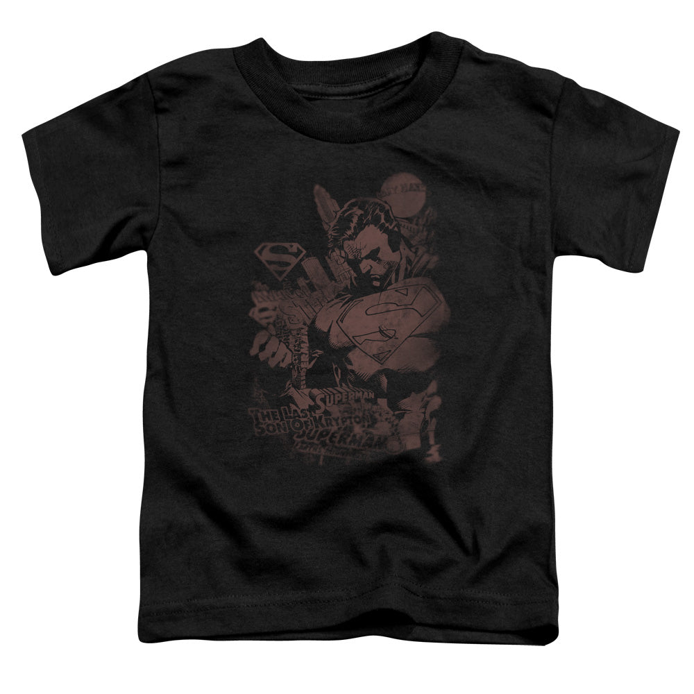 Superman - Somber Power - Short Sleeve Toddler Tee - Black T-shirt