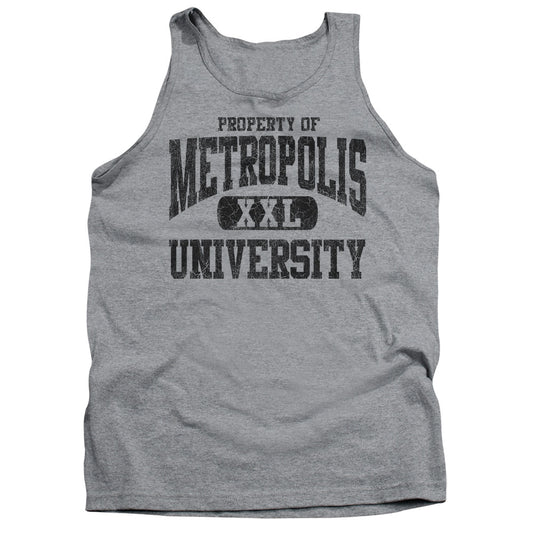 Superman - Property Of Mu - Adult Tank - Athletic Heather