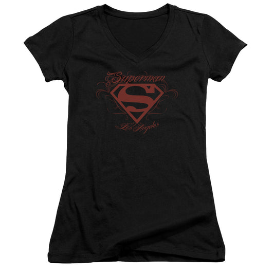 Superman - La - Junior V-neck - Black