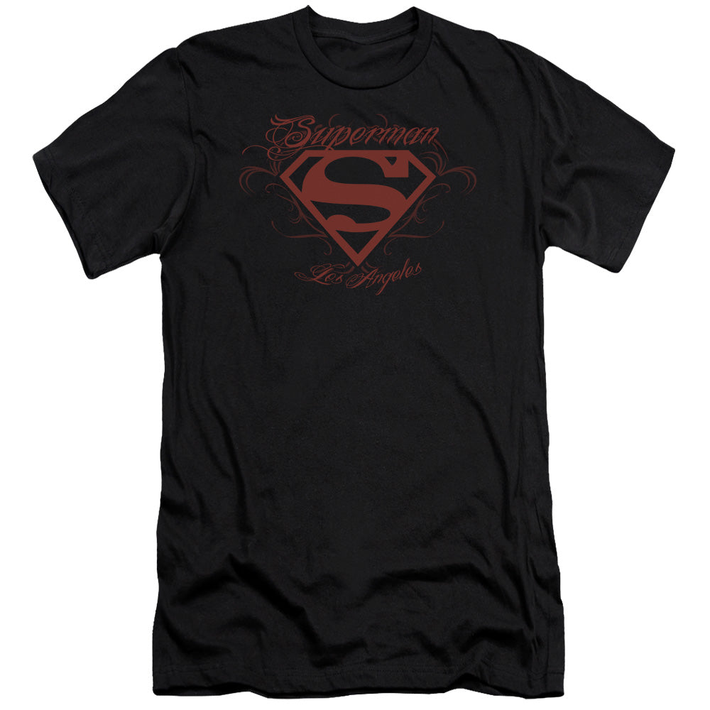 Superman - La-premuim Canvas Adult Slim Fit 30/1 - Black