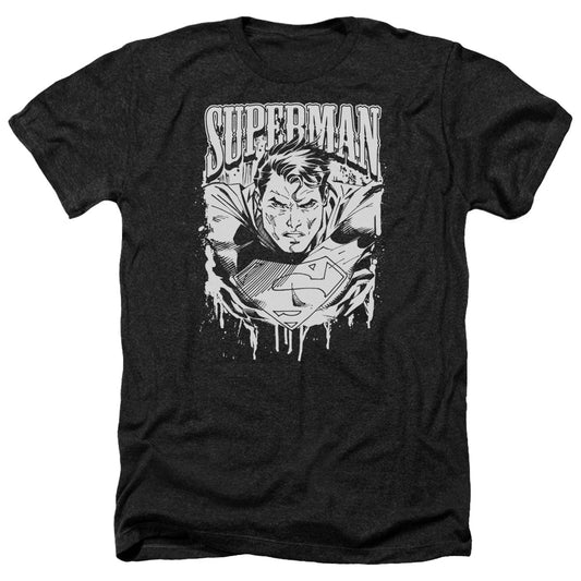 Superman - Super Metal - Adult Heather-black