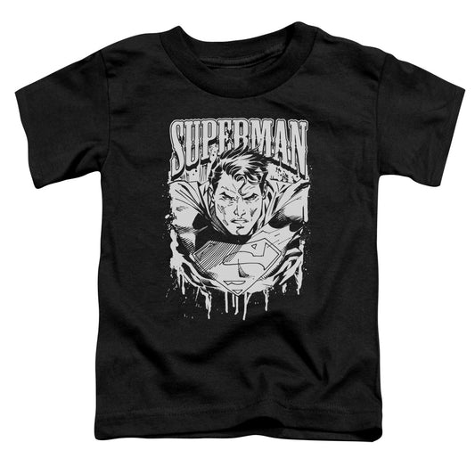 Superman - Super Metal - Short Sleeve Toddler Tee - Black T-shirt