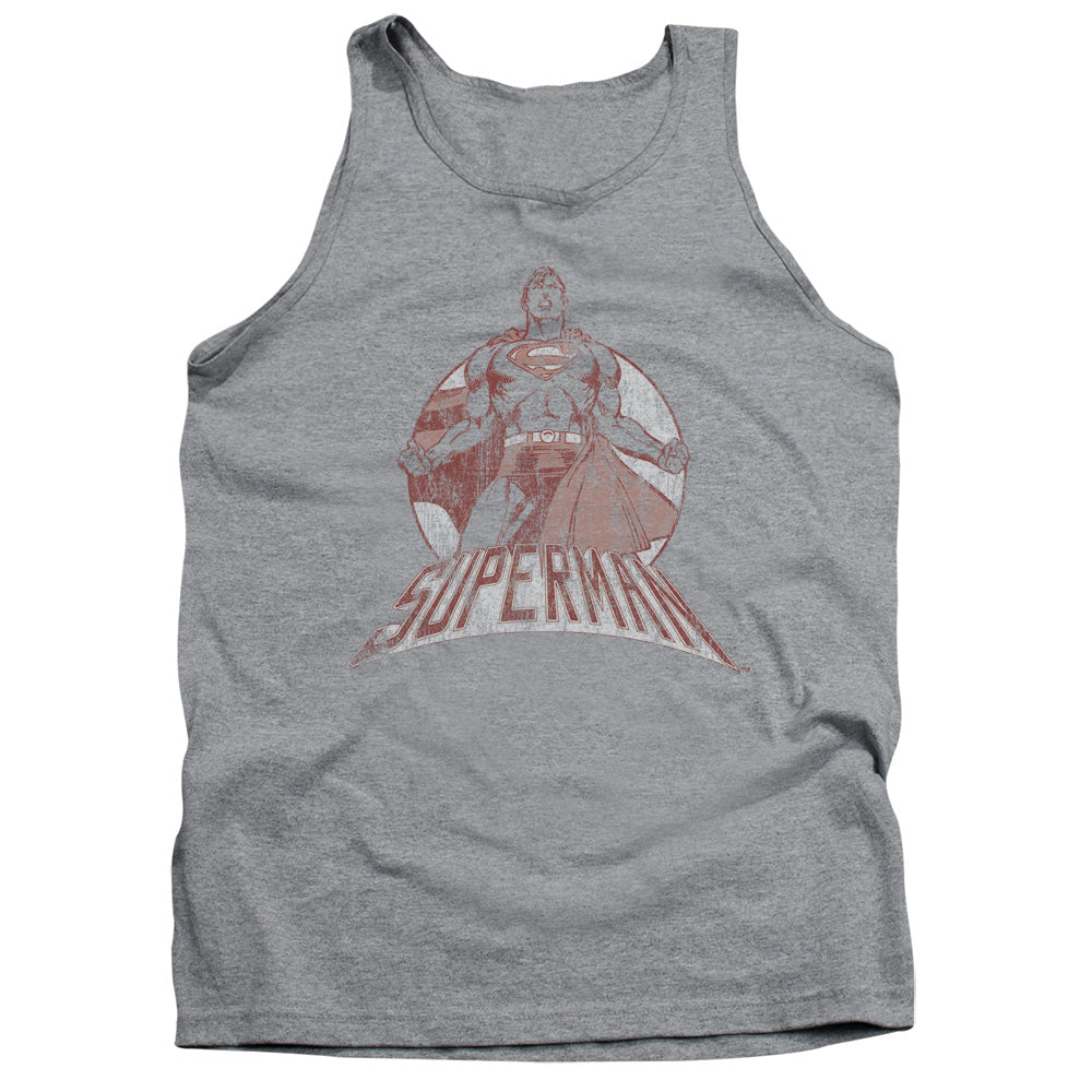 Superman - Super Bad - Adult Tank - Athletic Heather