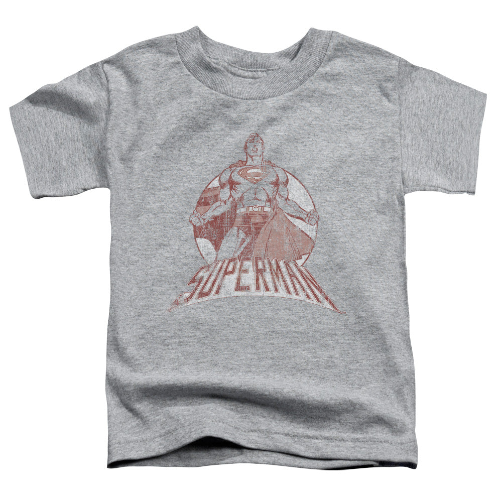 SUPERMAN SUPER BAD - S/S TODDLER TEE - ATHLETIC HEATHER - T-Shirt