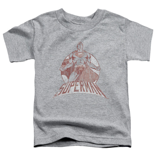 SUPERMAN SUPER BAD - S/S TODDLER TEE - ATHLETIC HEATHER - T-Shirt