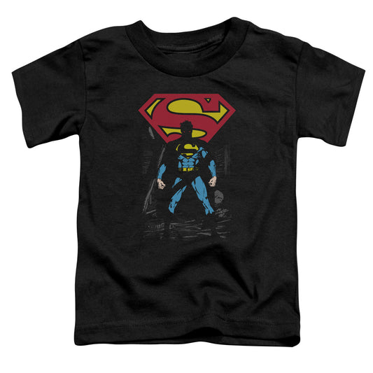Superman - Dark Alley - Short Sleeve Toddler Tee - Black T-shirt