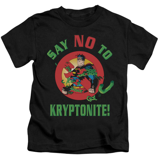 SUPERMAN SAY NO TO KRYPTONITE - S/S JUVENILE 18/1 - BLACK - T-Shirt