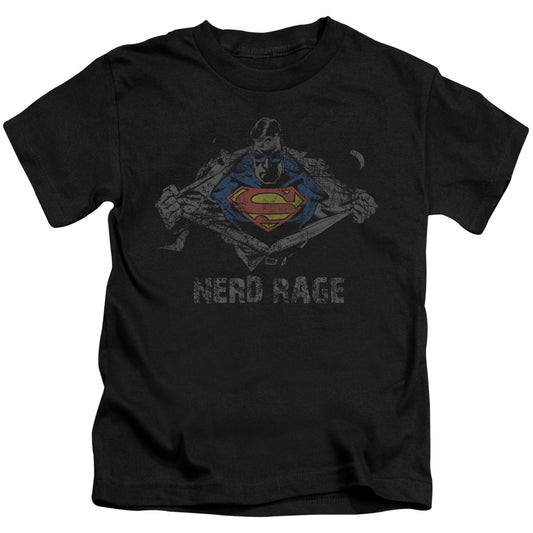 SUPERMAN NERD RAGE - S/S JUVENILE 18/1 - BLACK - T-Shirt
