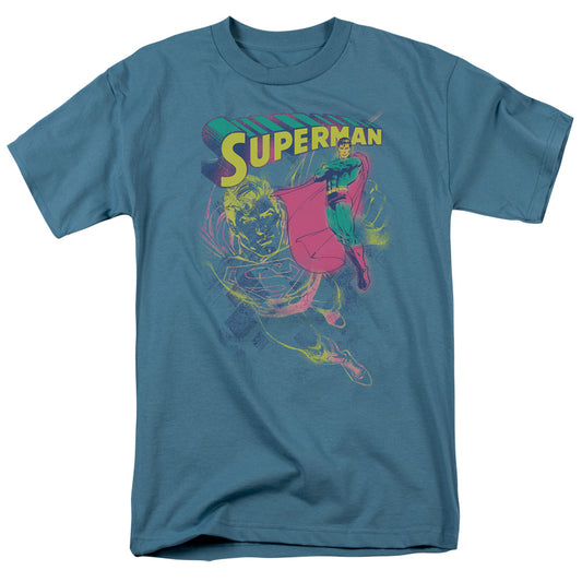 Superman - Super Spray - Short Sleeve Adult 18/1 - Slate T-shirt