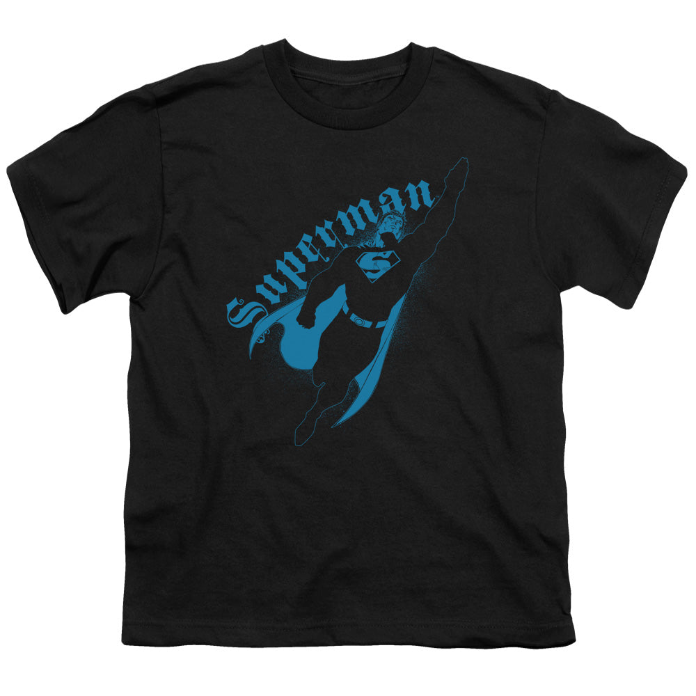 Superman - Darkness - Short Sleeve Youth 18/1 - Black T-shirt