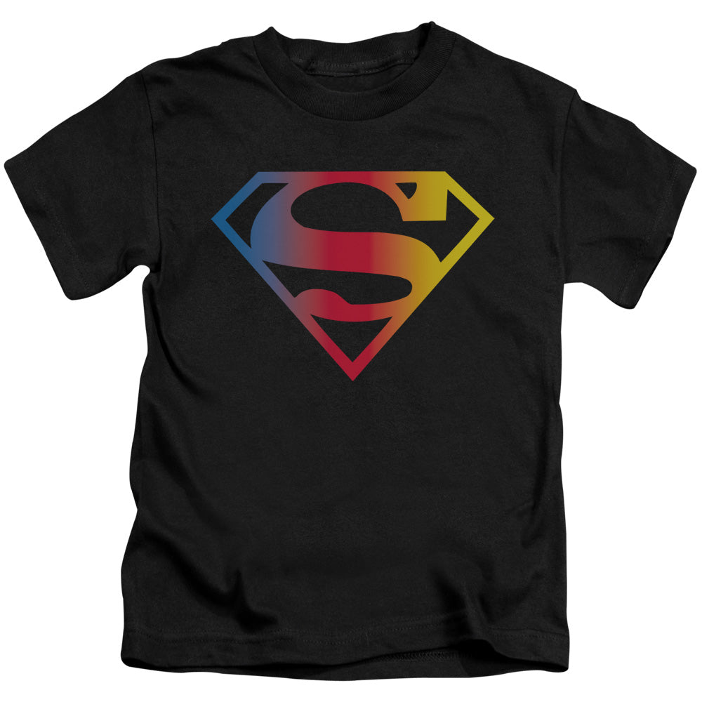 SUPERMAN GRADIENT SUPERMAN LOGO - S/S JUVENILE 18/1 - BLACK - T-Shirt