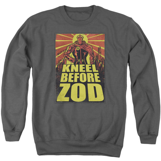 Superman - Zod Poster - Adult Crewneck Sweatshirt - Charcoal