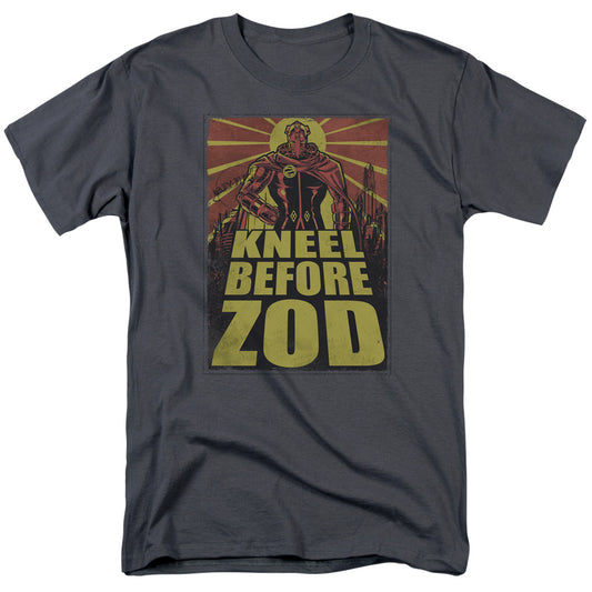Superman - Zod Poster - Short Sleeve Adult 18/1 - Charcoal T-shirt