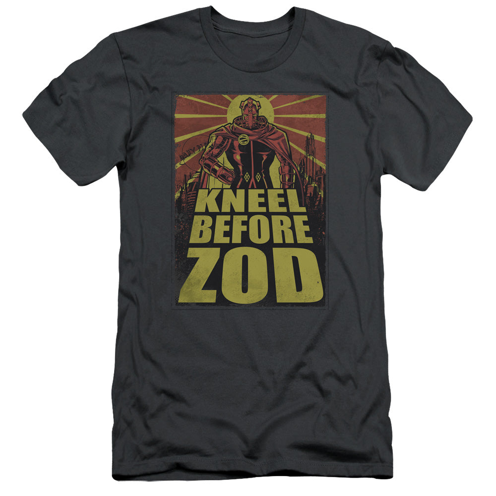 Superman - Zod Poster - Short Sleeve Adult 30/1 - Charcoal T-shirt