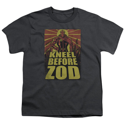 Superman - Zod Poster - Short Sleeve Youth 18/1 - Charcoal T-shirt